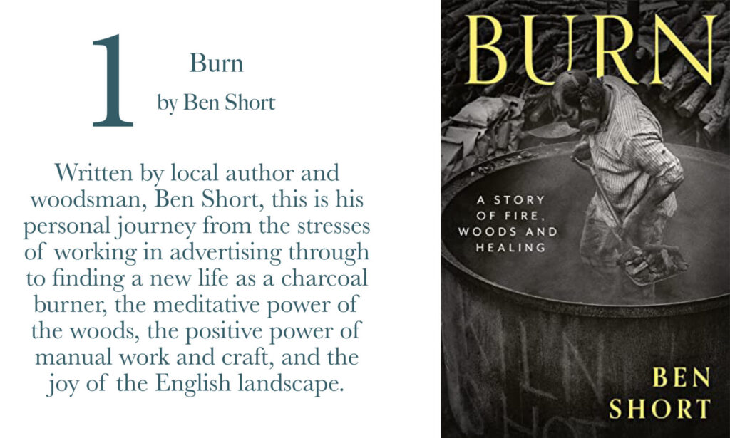 Image of book front cover with text about the book 'Burn' by Ben SHort
