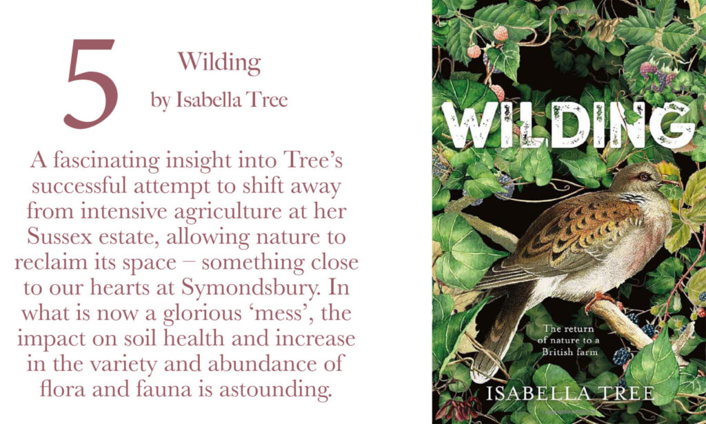 Image of book front cover with text about the book 'Wilding' by Isabella Tree