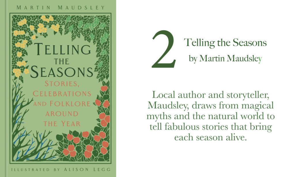Overview and front cover of the book 'Telling the Seasons' by Martin Maudsley